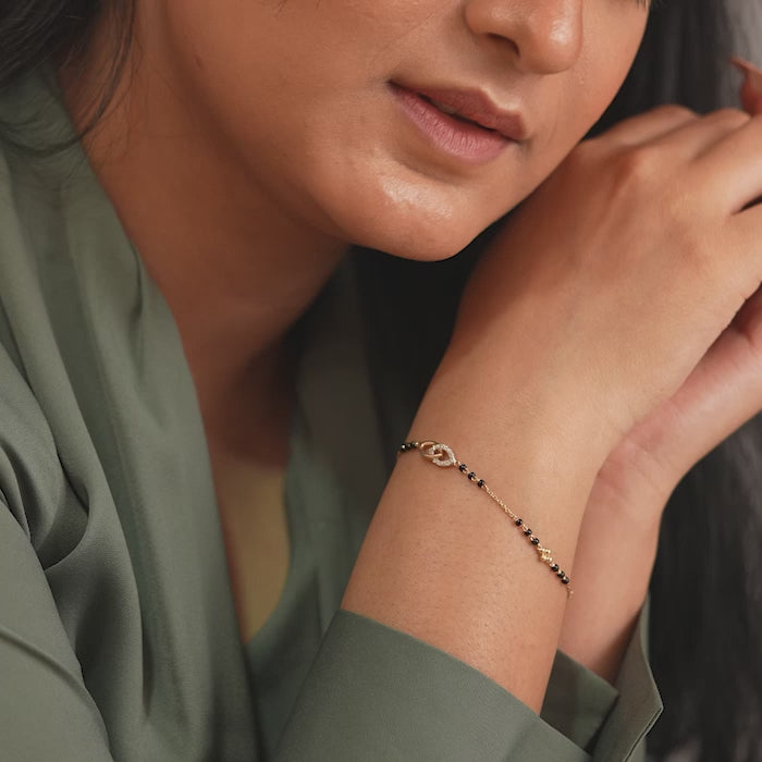 Tanira Diamond Mangalsutra Bracelet