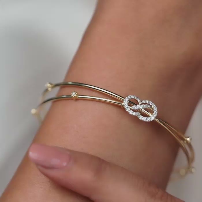 Ishana Twisted Diamond Bangle