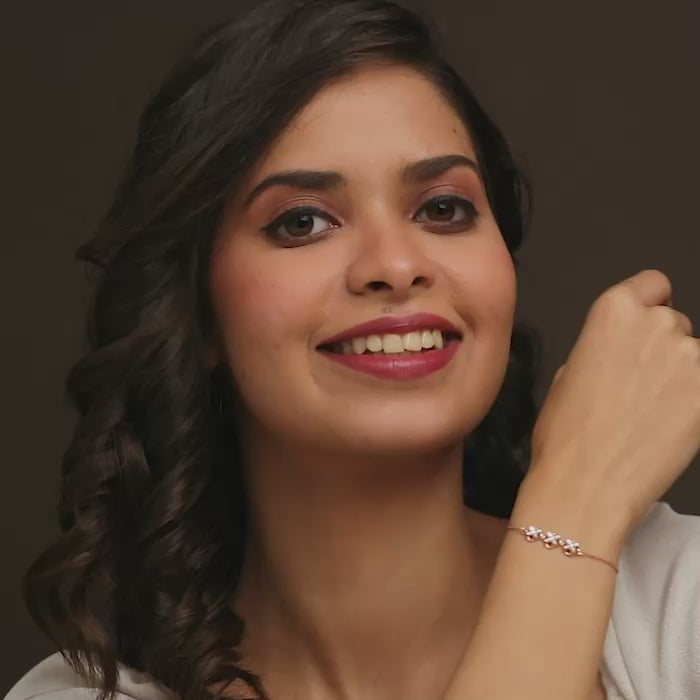 Selena Quad Diamond Chain Bracelet