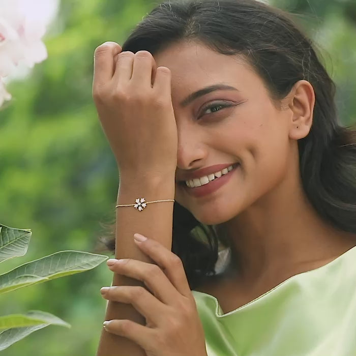 Lilia Tulip Diamond Bracelet