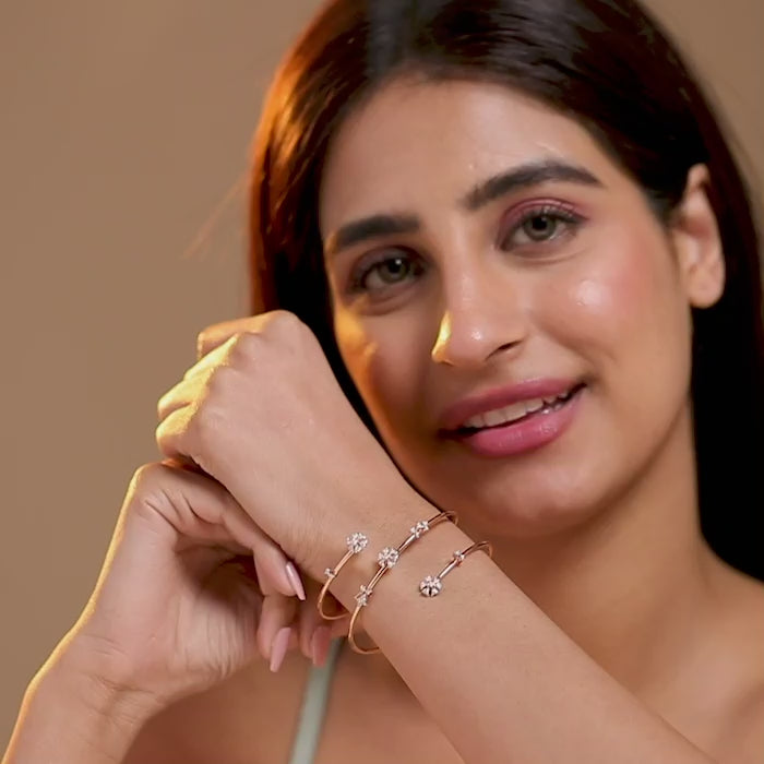 Celestia Spiral Diamond Bracelet