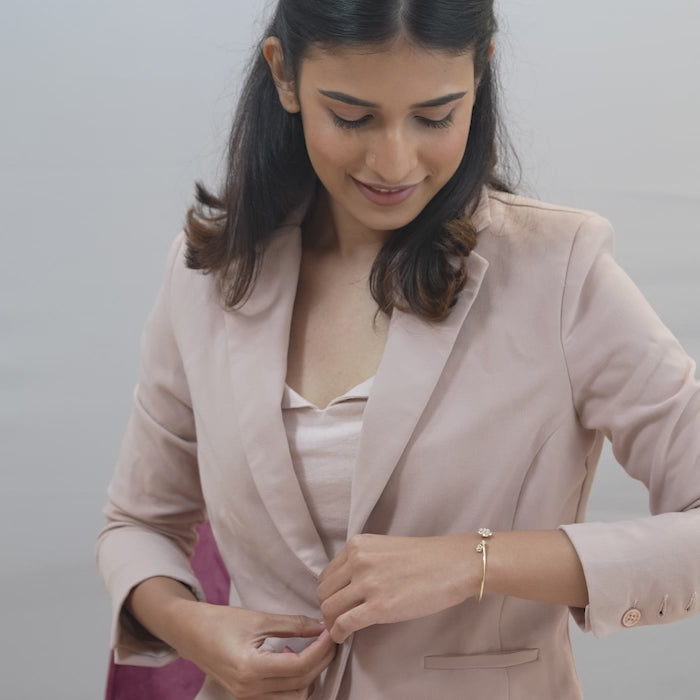 Zyra Spring Diamond Bracelet