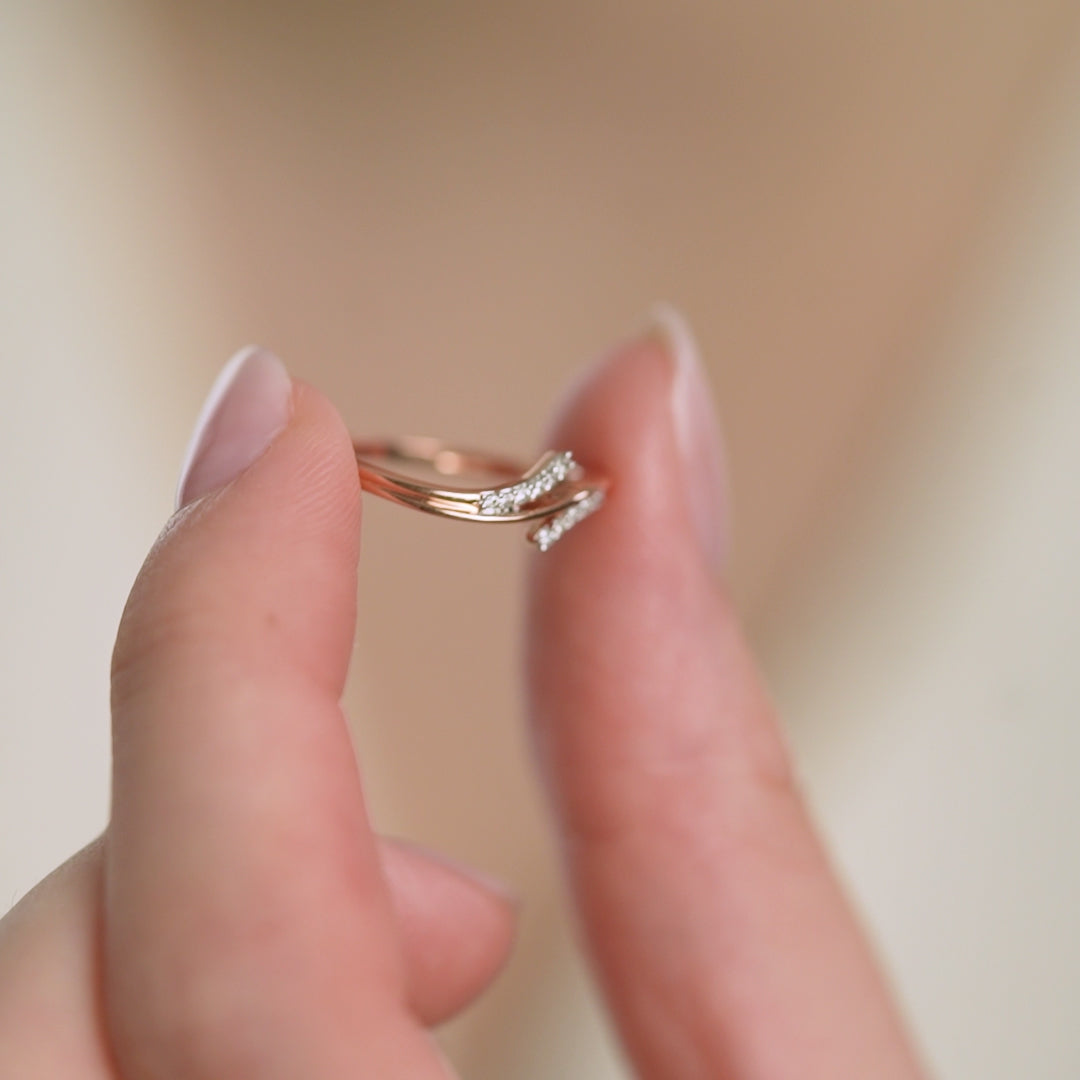Timeless Treble Diamond Ring