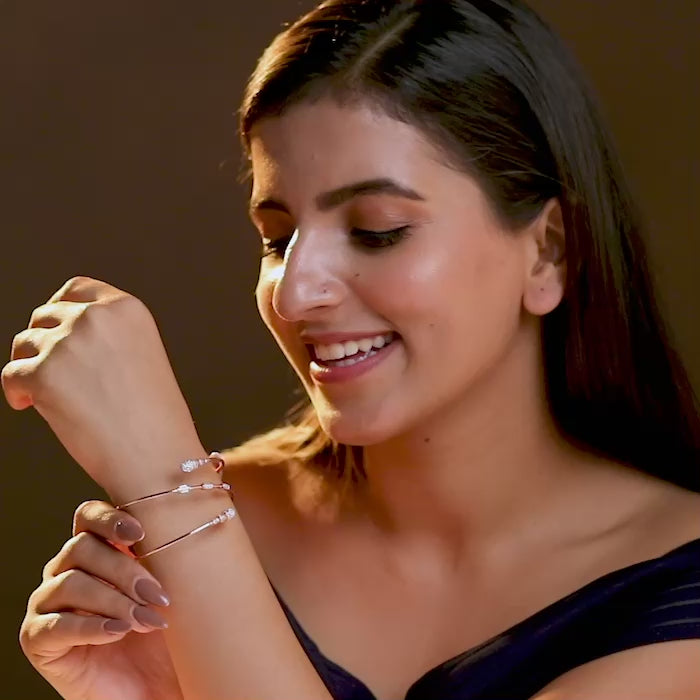 Celeste Twirl Diamond Bracelet